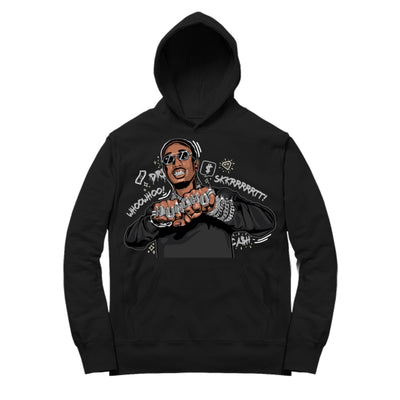 Youth 11 Jubilee Hoodie | Huncho Rings - Retro XI 25th Anniversary / Black Hooded shirt