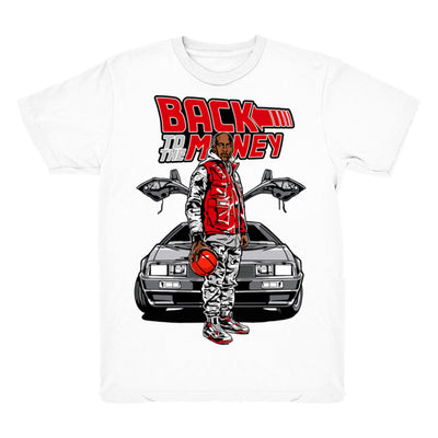 Youth 4 Fire Red shirt | To The Money - Retro 4 Fire Red OG / White tee shirts