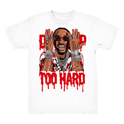 Youth 4 Fire Red shirt | Drip Too Hard - Retro 4 Fire Red OG / White tee shirts