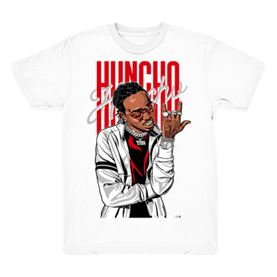 Youth 4 Fire Red shirt | Huncho Flex - Retro 4 Fire Red OG / White tee shirts