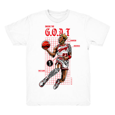 Women 4 Fire Red shirt | Goat Blueprint - Retro 4 Fire Red OG / White tee shirts