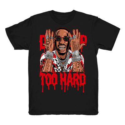 Youth 4 Fire Red shirt | Drip Too Hard - Retro 4 Fire Red OG / Black tee shirts