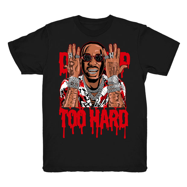 Youth 4 Fire Red shirt | Drip Too Hard - Retro 4 Fire Red OG / Black tee shirts