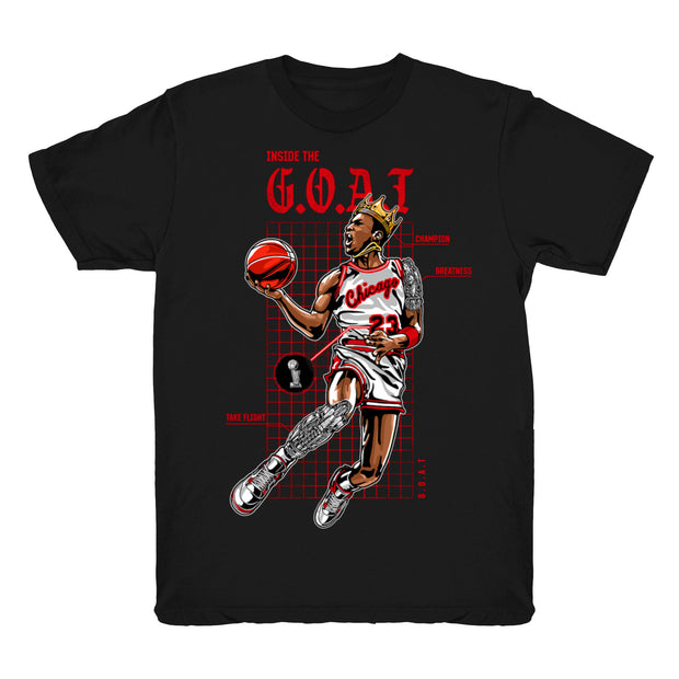 Women 4 Fire Red shirt | Goat Blueprint - Retro 4 Fire Red OG / Black tee shirts