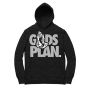 Women 11 Jubilee Hoodie | Drake Gods Plan - Retro XI 25th Anniversary / Black Hooded shirt