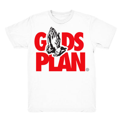 Youth 4 Fire Red shirt | Drake Gods Plan - Retro 4 Fire Red OG / White tee shirts