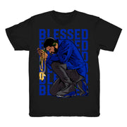 Women 13 Hyper Royal shirt | Drake Blessed - Retro 13 Hyper Royal 2020 / Black tee shirts