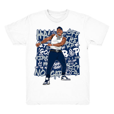 Youth 1 Midnight Navy shirt | DaBaby Vibes - Retro 1 High OG CO.JP Midnight Navy / White tee shirts