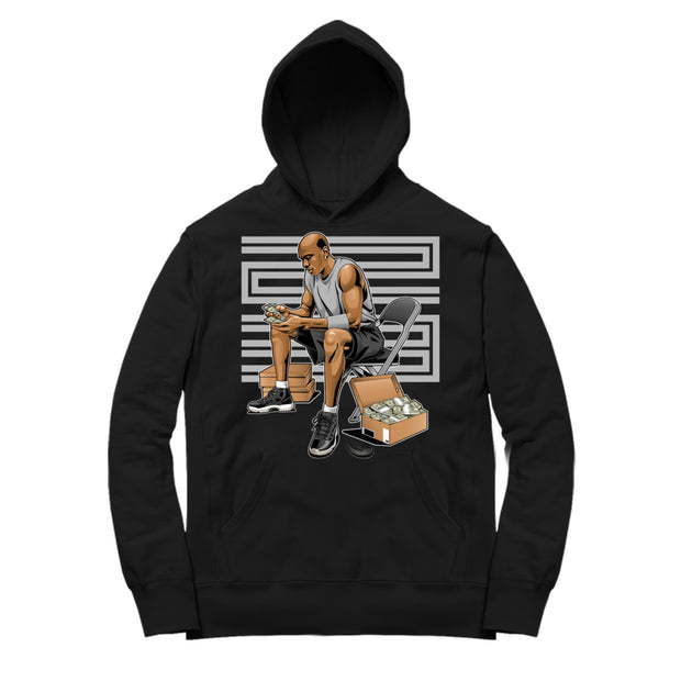 Youth 11 Jubilee Hoodie | Stackin Bred 23 - Retro XI 25th Anniversary / Black Hooded shirt