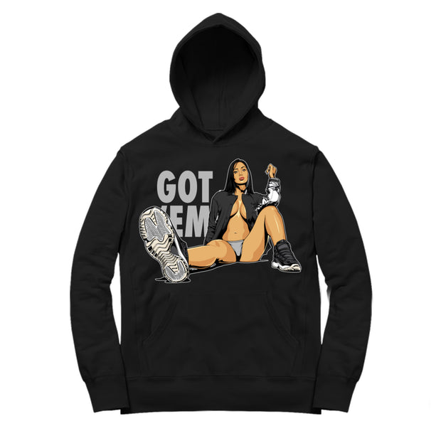 Youth 11 Jubilee Hoodie | Got Em - Retro XI 25th Anniversary / Black Hooded shirt