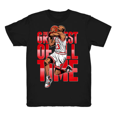 Youth 4 Fire Red shirt | The Greatest - Retro 4 Fire Red OG / Black tee shirts