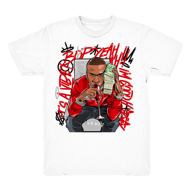 Women 4 Fire Red shirt | Billion Dollar Baby - Retro 4 Fire Red OG / White tee shirts