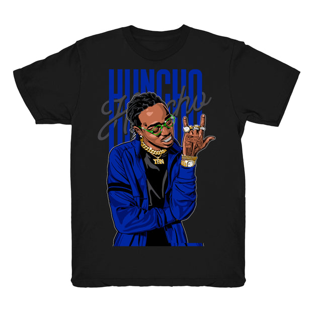 Women 13 Hyper Royal shirt | Huncho Flex - Retro 13 Hyper Royal 2020 / Black tee shirts