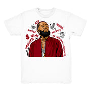 Women 6 Carmine shirt | Nipsey Forever Fly - Retro 6 Carmine / White tee shirts