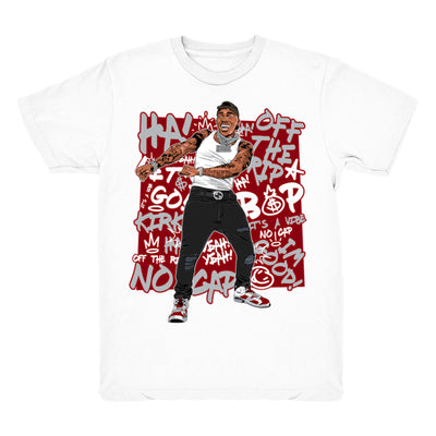 Youth 6 Carmine shirt | DaBaby Vibez - Retro 6 Carmine / White tee shirts