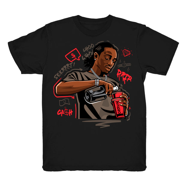 Youth 4 Taupe Haze shirt | Quavo Drip - Retro 4 Taupe Haze 2021 / Black tee shirts