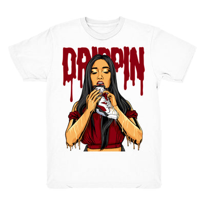 Youth 6 Carmine shirt | Drippin - Retro 6 Carmine / White tee shirts