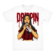 Women 6 Carmine shirt | Drippin - Retro 6 Carmine / White tee shirts