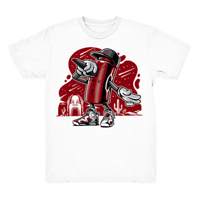 Women 6 Carmine shirt | Cactus Jack - Retro 6 Carmine / White tee shirts