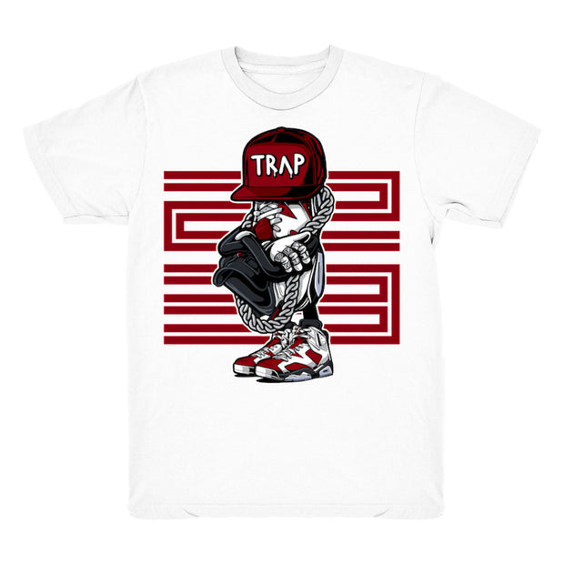 Youth 6 Carmine shirt | Carmine Sneakerhead - Retro 6 Carmine / White tee shirts