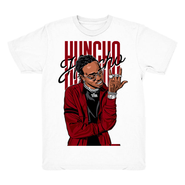 Women 6 Carmine shirt | Huncho Flex - Retro 6 Carmine / White tee shirts