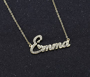 Crystal Pendant Necklace for Women Iced Out Zirconia Necklaces Women Personalized Necklace with Names Initial Letters