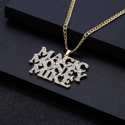 Custom Name Hip Hop Iced Out Necklaces Charms Pendants With Gold Silver Cuban Link Chain Jewelry Gift