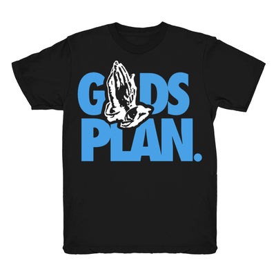 Youth 1 University Blue shirt | Gods Plan - Retro 1 OG High University Blue / Black tee shirts