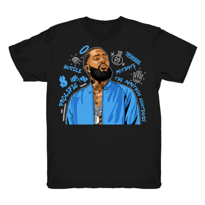 Women 4 UNC shirt | Nipsey Forever Fly - Retro 4 UNC 2021 / Black tee shirts