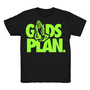 Women 6 Electric Green shirt | Drake Gods Plan - Retro 6 Electric Green / Black tee shirts