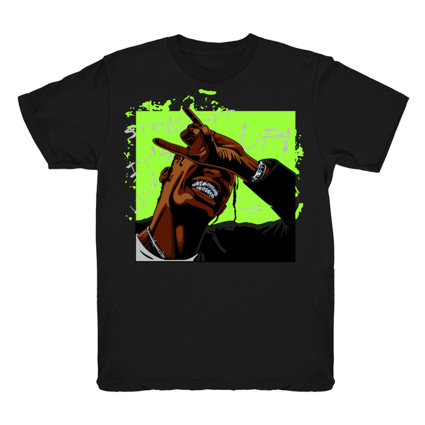 Women 6 Electric Green shirt | Travis Scott - Retro 6 Electric Green / Black tee shirts