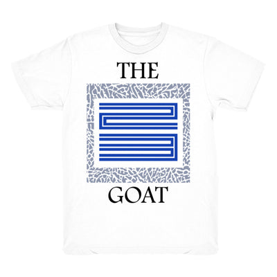 Youth 3 Racer Blue shirt | The Goat 23 - Retro 3 Racer Blue 2021 / White tee shirts