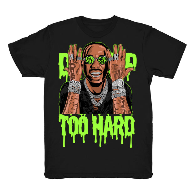 Youth 6 Electric Green shirt | Drip Too Hard - Retro 6 Electric Green / Black tee shirts