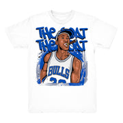 Women 3 Racer Blue shirt | MJ The Goat - Retro 3 Racer Blue 2021 / White tee shirts